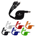 3 Way Retractable MFI Noodle Cable (Factory Direct)